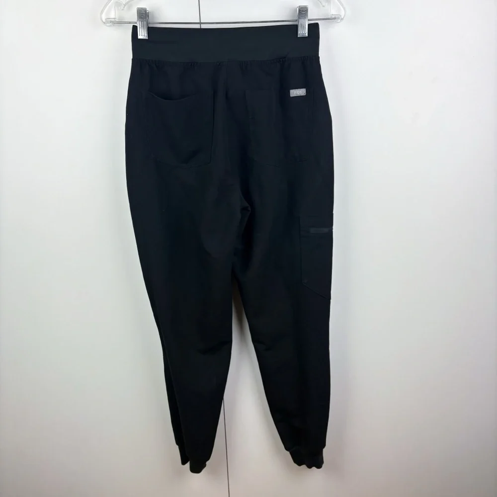 Figs High Waisted Zamora Jogger Scrub Pant Black Size XS Medical Nurse Doctor